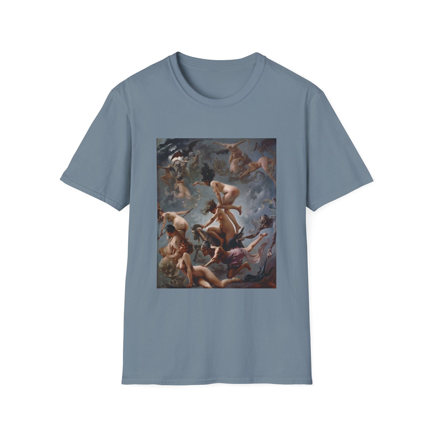 1878 painting witches going to their sabbath by luis ricardo falero tshirt