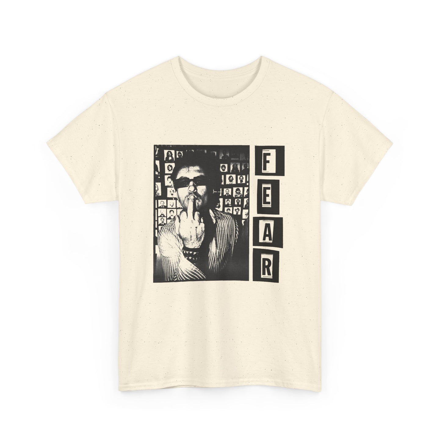 fear lee ving middle finger photo tshirt
