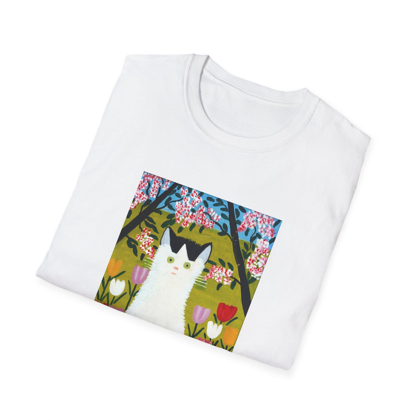 maud lewis nova scotia canadian folk artist white and black cat tshirt