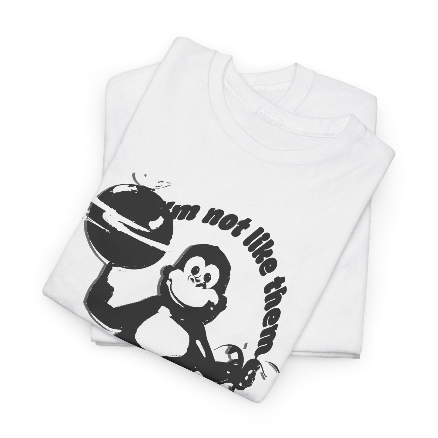 incredible graphic design bonzibuddy dumb i'm not like them but i can pretend stencil variation tshirt