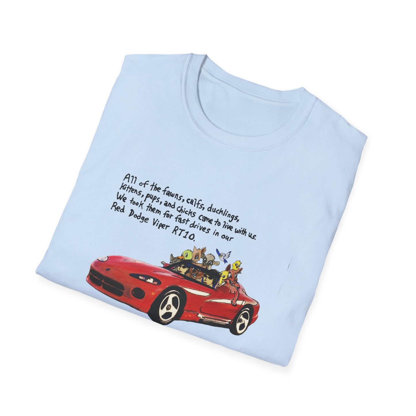 dodge viper rt10 original drawing tshirt