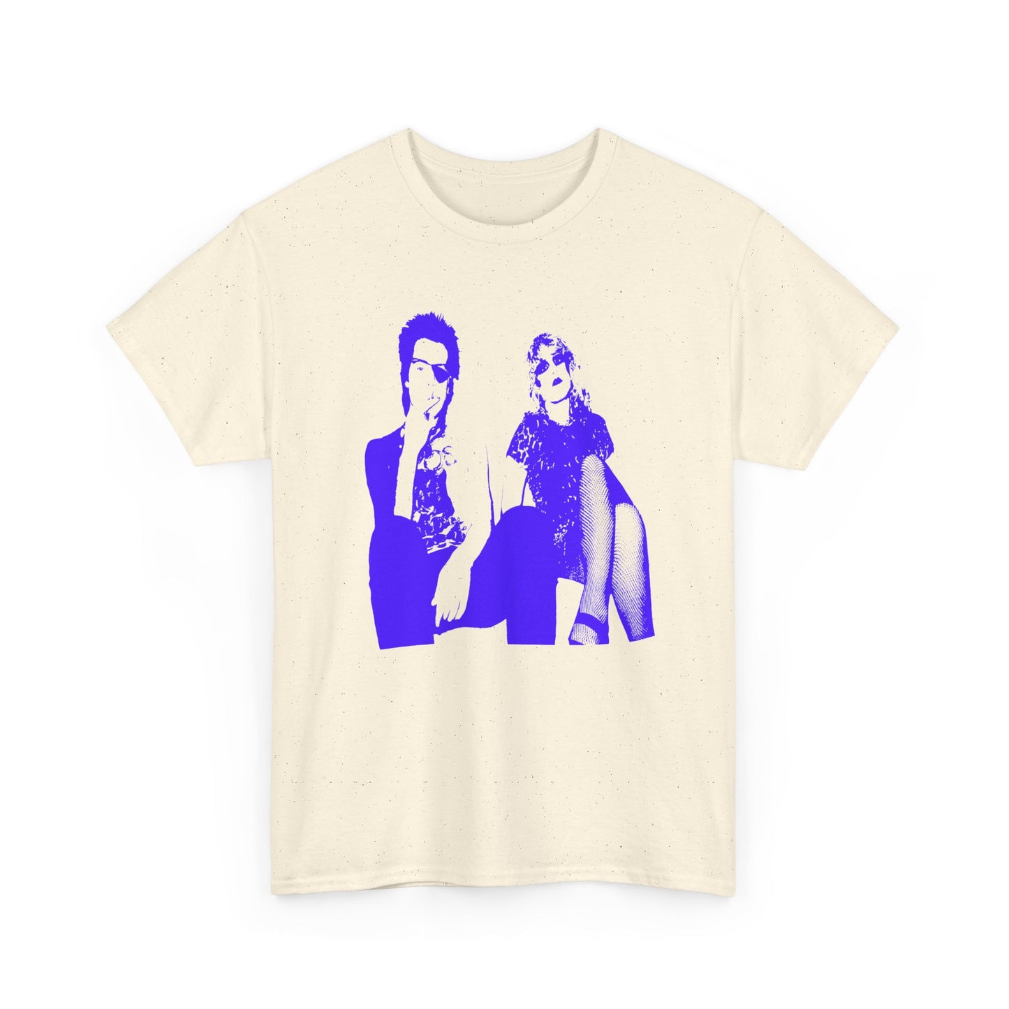 the real sid and nancy purple/blue stencil fan art tshirt