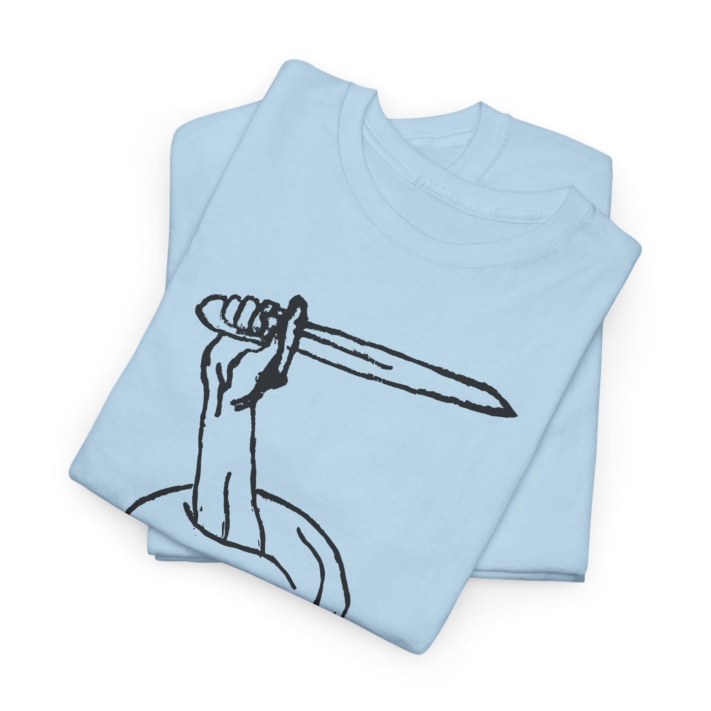 vintage tattoo art arm coming out of skull with sword tshirt