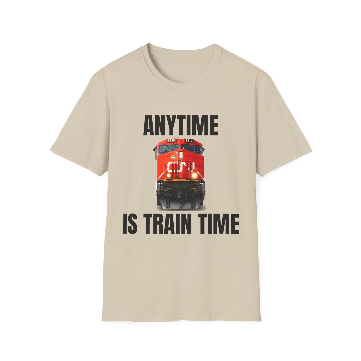 cn rail anytime is train time tshirt