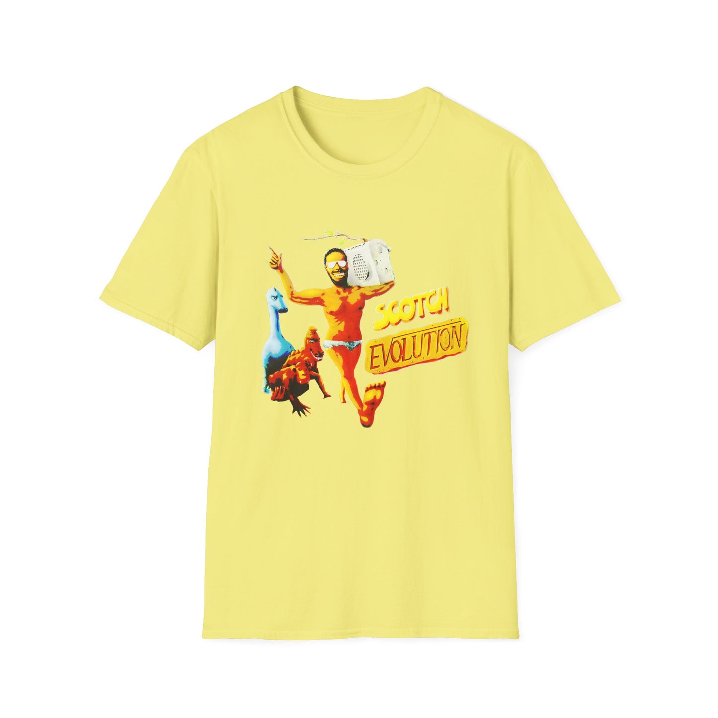 scotch evolution italo disco fan art tshirt