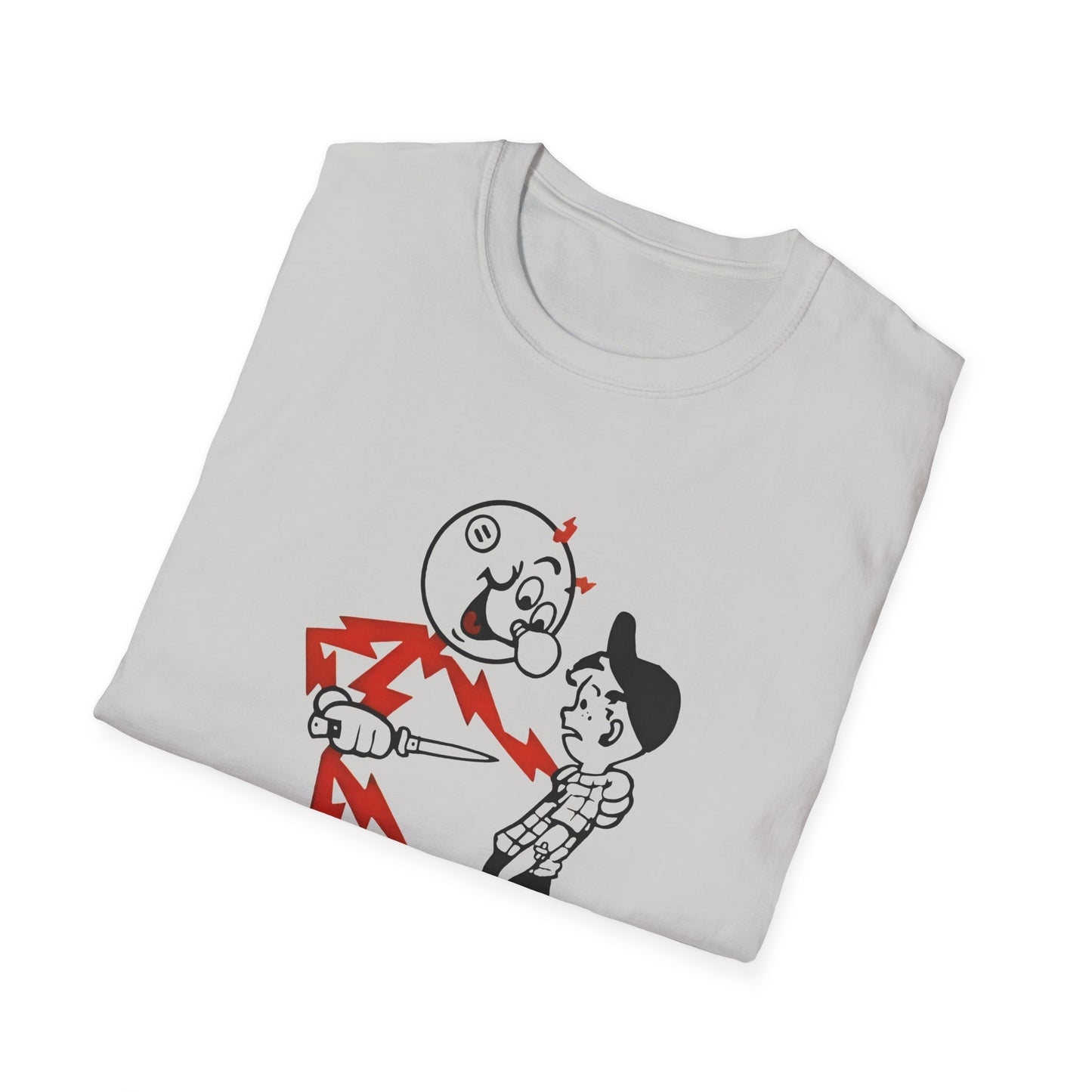 reddy kilowatt electricity will kill you vintage logo reproduction tshirt