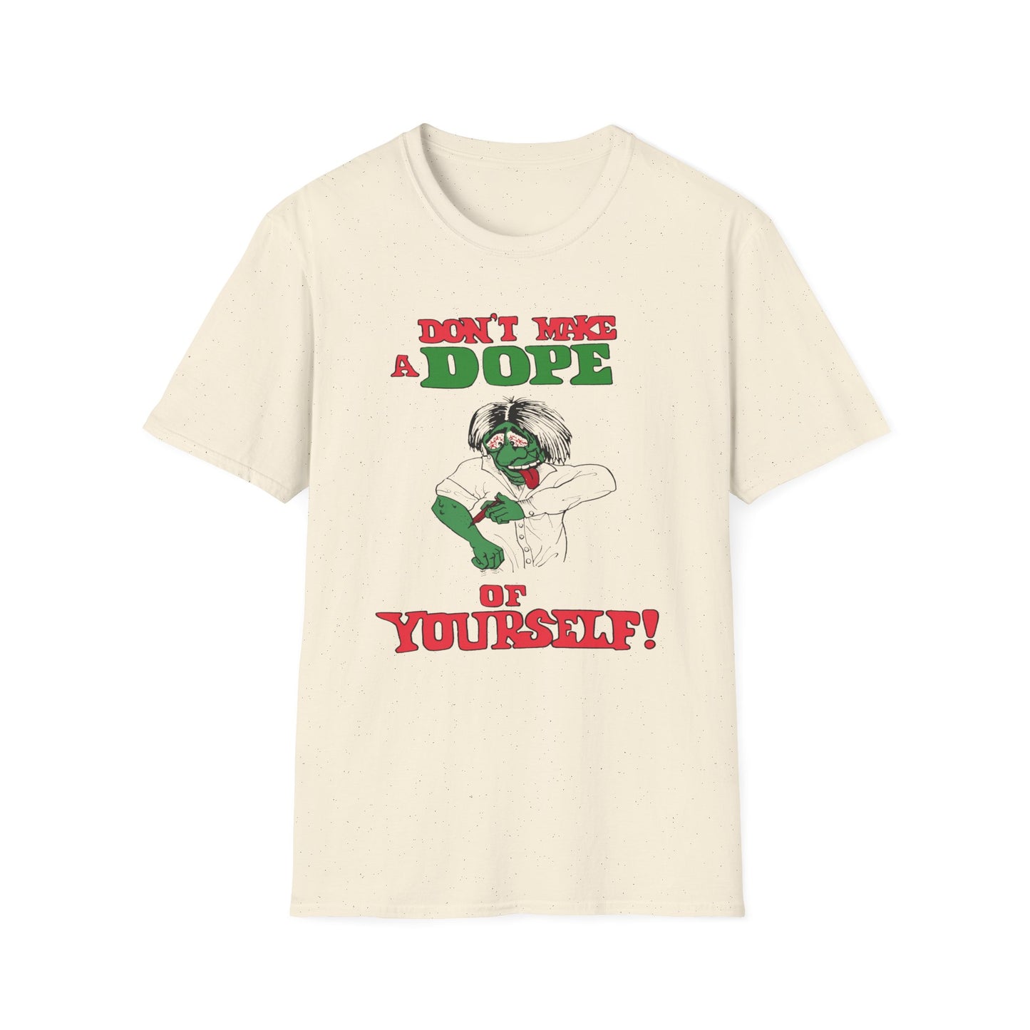 1960s anti-drug poster tshirt "don't make a dope of yourself" by smartset smarteen s.o.s tshirt