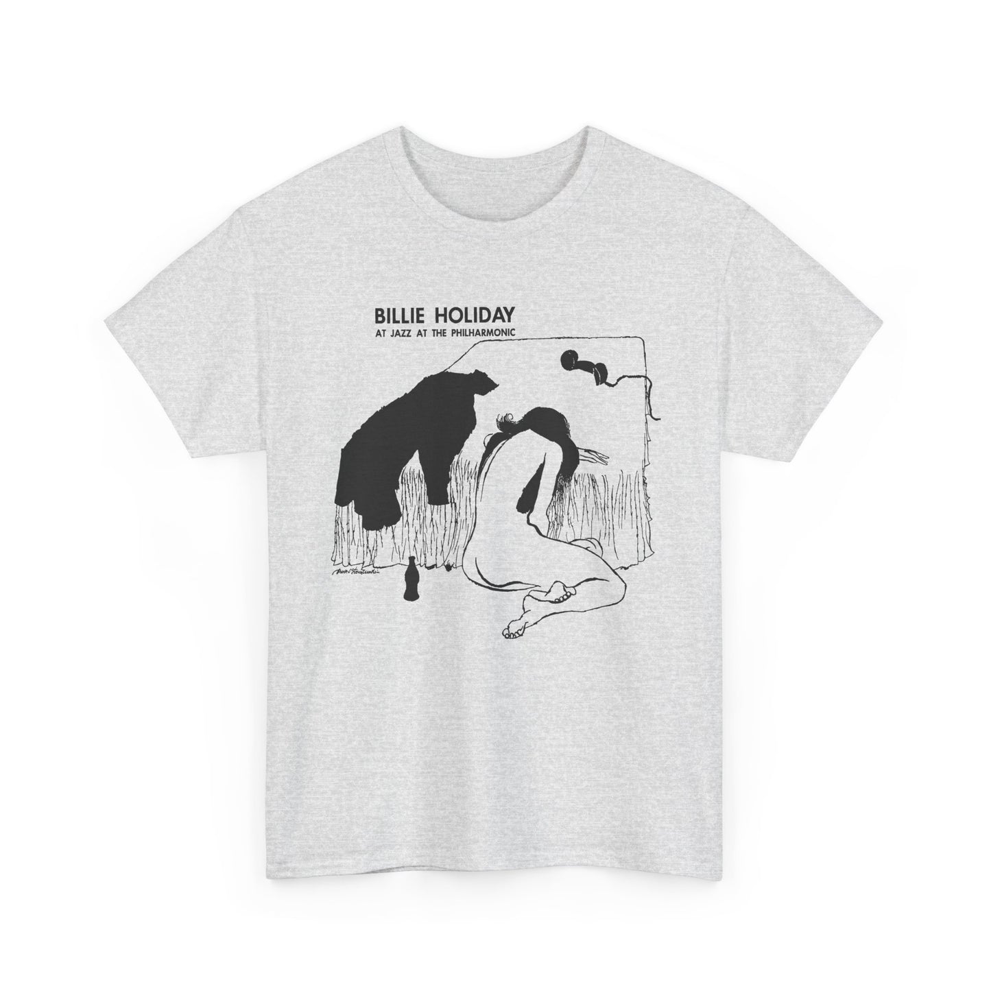 1954 billie holiday at jazz at the philharmonic slightly stretched graphic tshirt