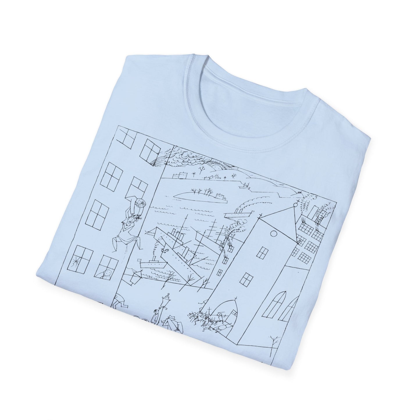 1915 drawing george grosz riot of the insane on a tshirt, ships from the UK