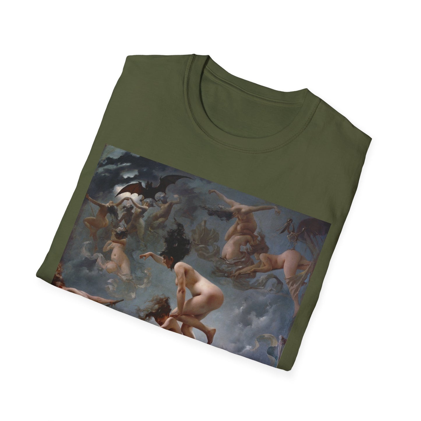 1878 painting witches going to their sabbath by luis ricardo falero tshirt