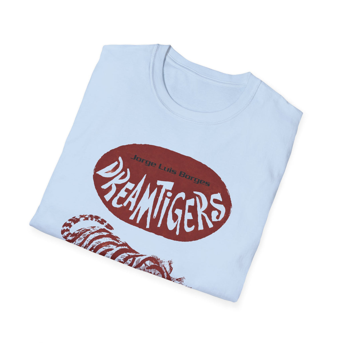 jorge luis borges 1960s dreamtigers book cover tshirt