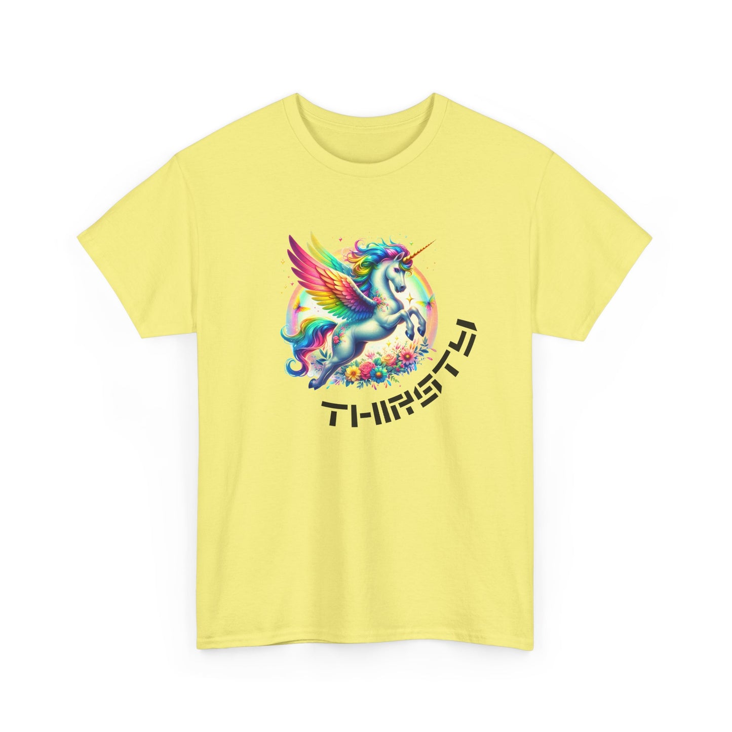 thirsty unicorn tshirt (technically alicorn)