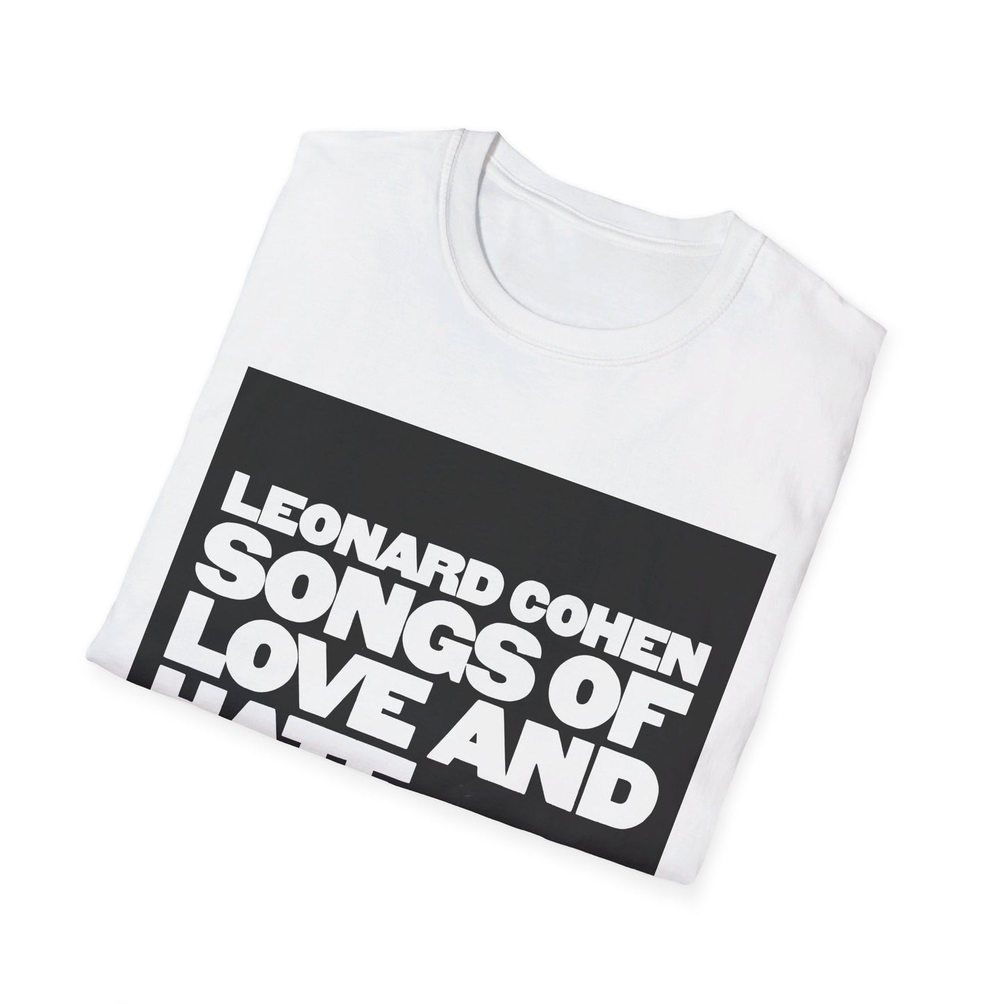 leonard cohen 1971 songs of love and hate album tshirt