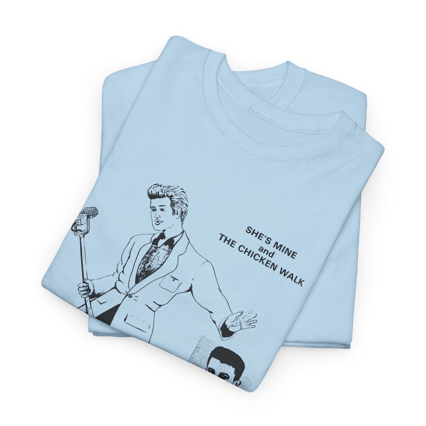 1980s hasil adkins chicken walk record cover tshirt