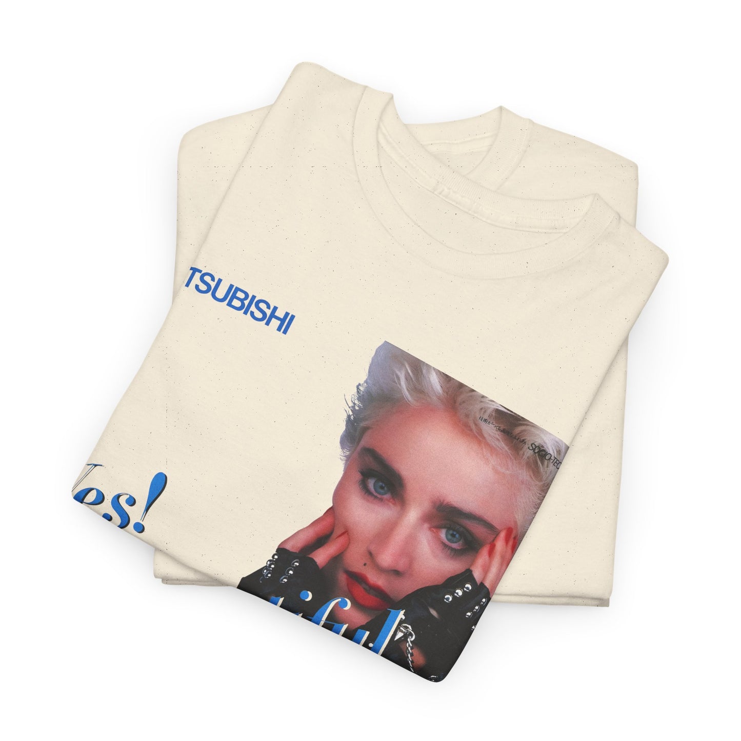 1987 japanese mitsubishi hi fi video ad with madonna reproduction tshirt
