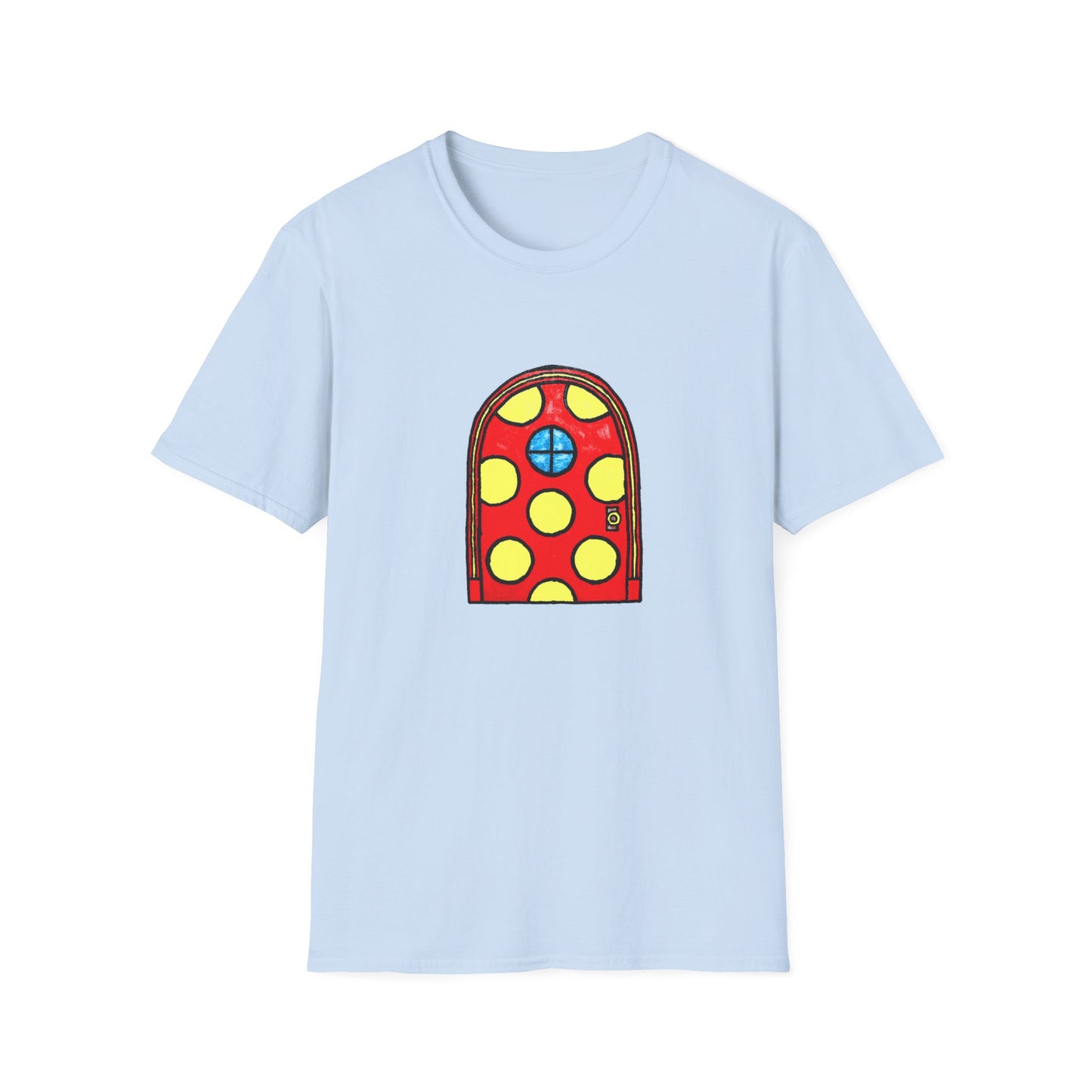 polka dot door original drawing tshirt