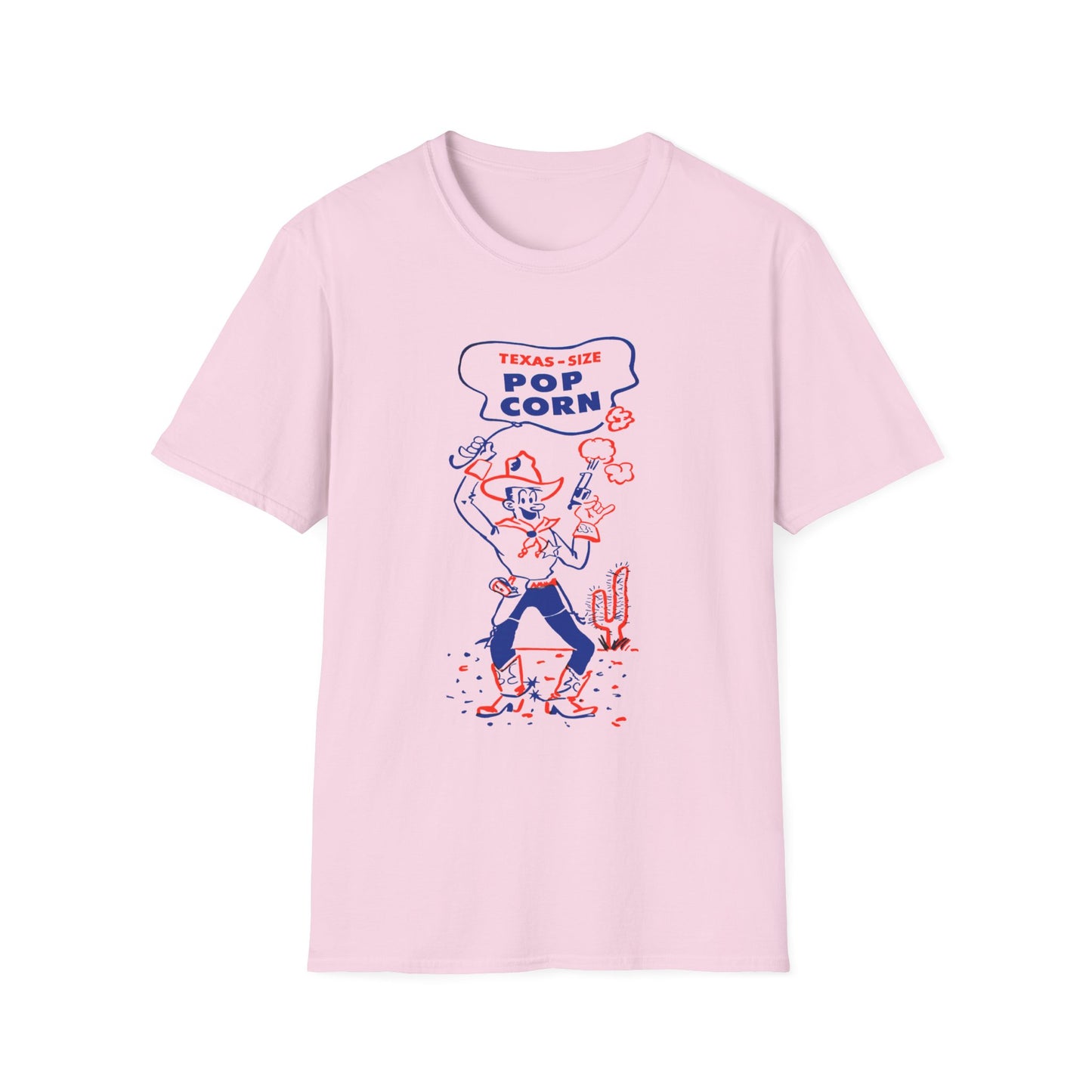 vintage texas size popcorn bag logo tshirt