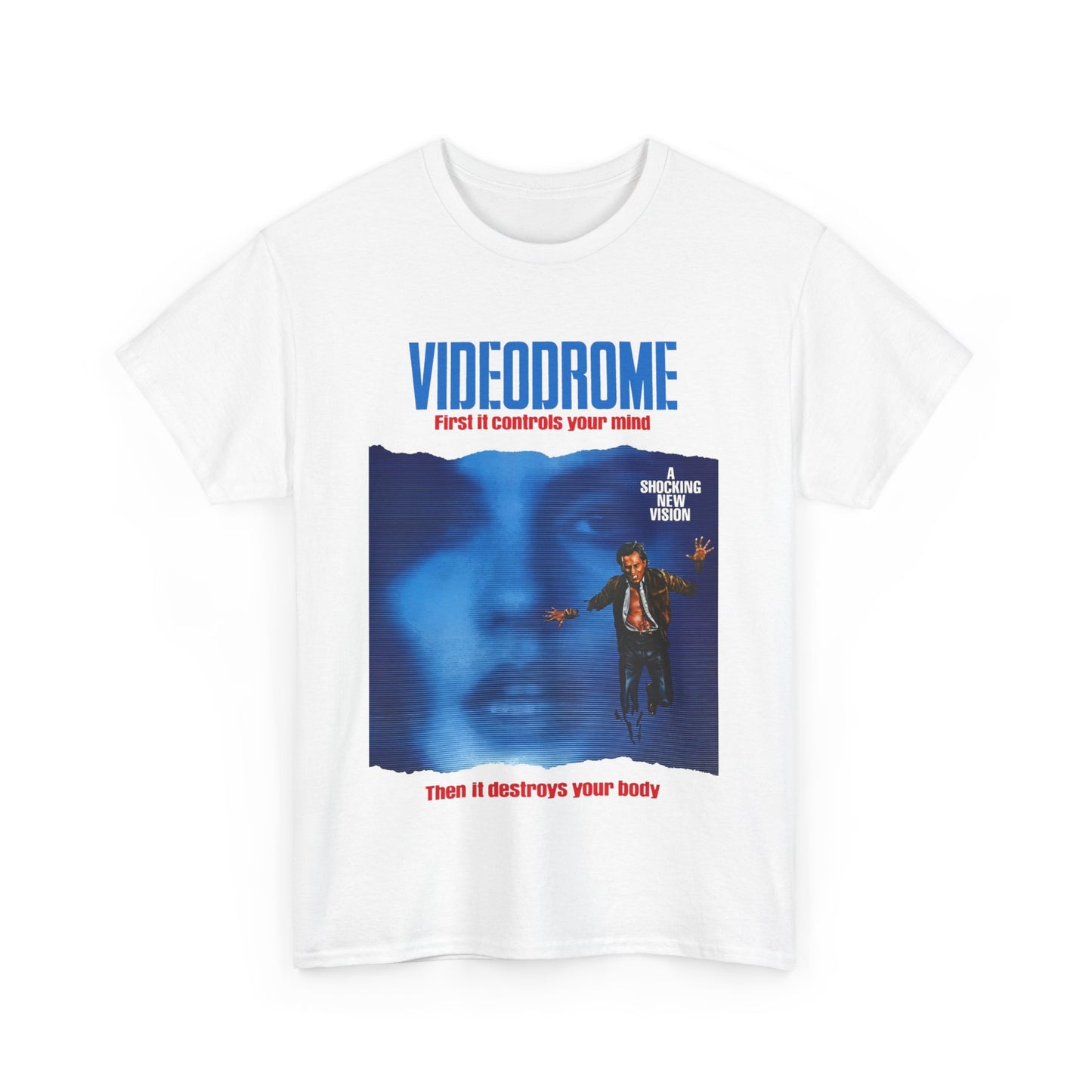 david cronenberg's videodrome 1983 alternate movie poster tshirt