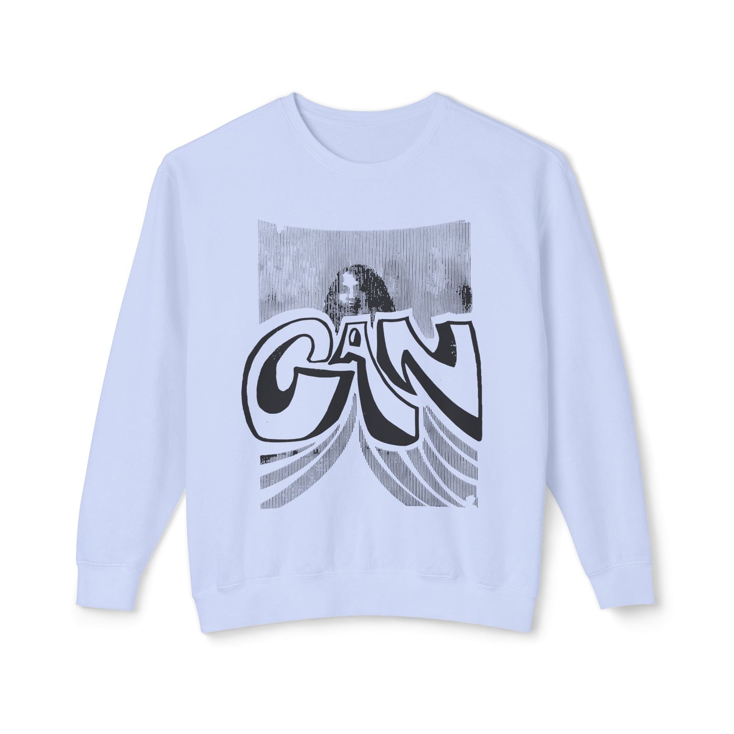 legendary german krautrock band can 1970's show poster reproduction 100% cotton sweatshirt