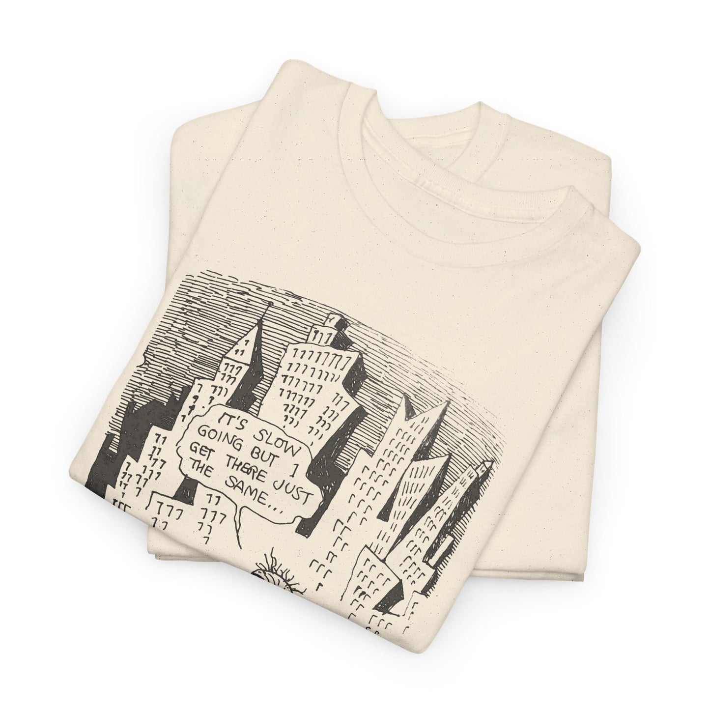 r. crumb slow going illustration tshirt