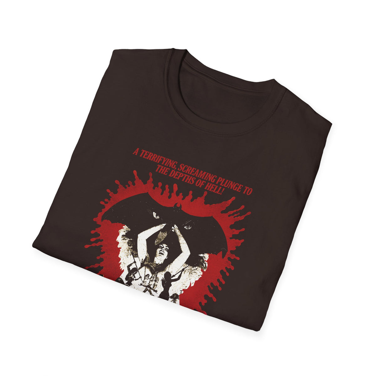 1973 b movie blood orgy of the she devils tshirt