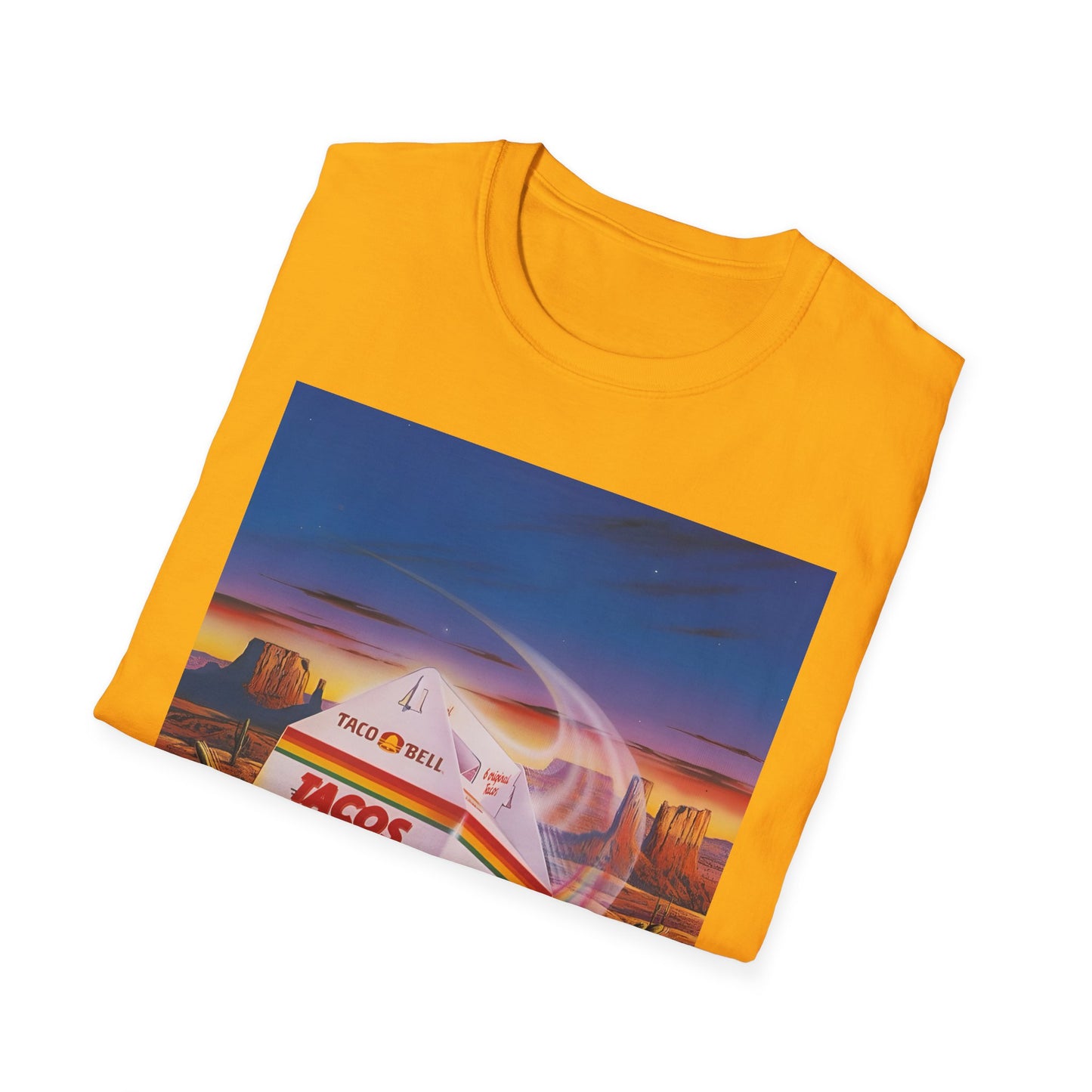 1980s retro taco bell advertisement tshirt