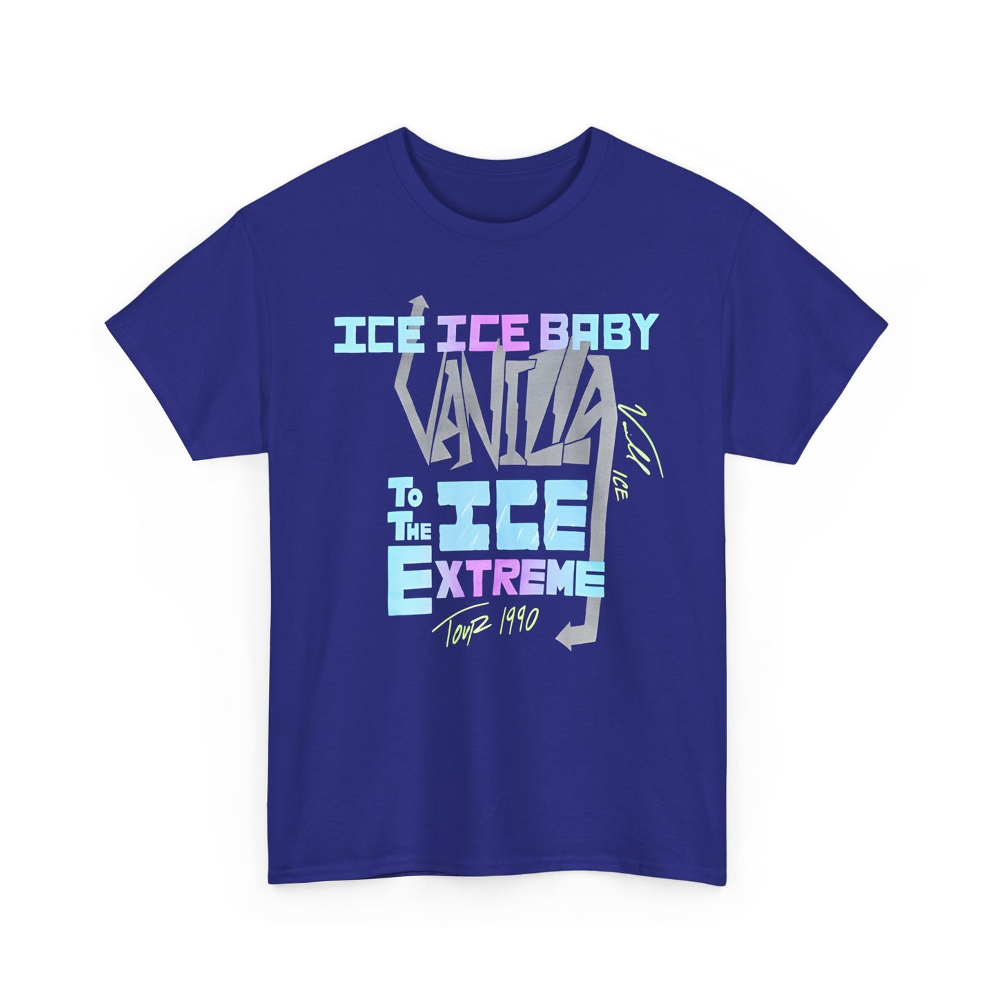 vintage 1990 vanilla ice tour reproduction tshirt