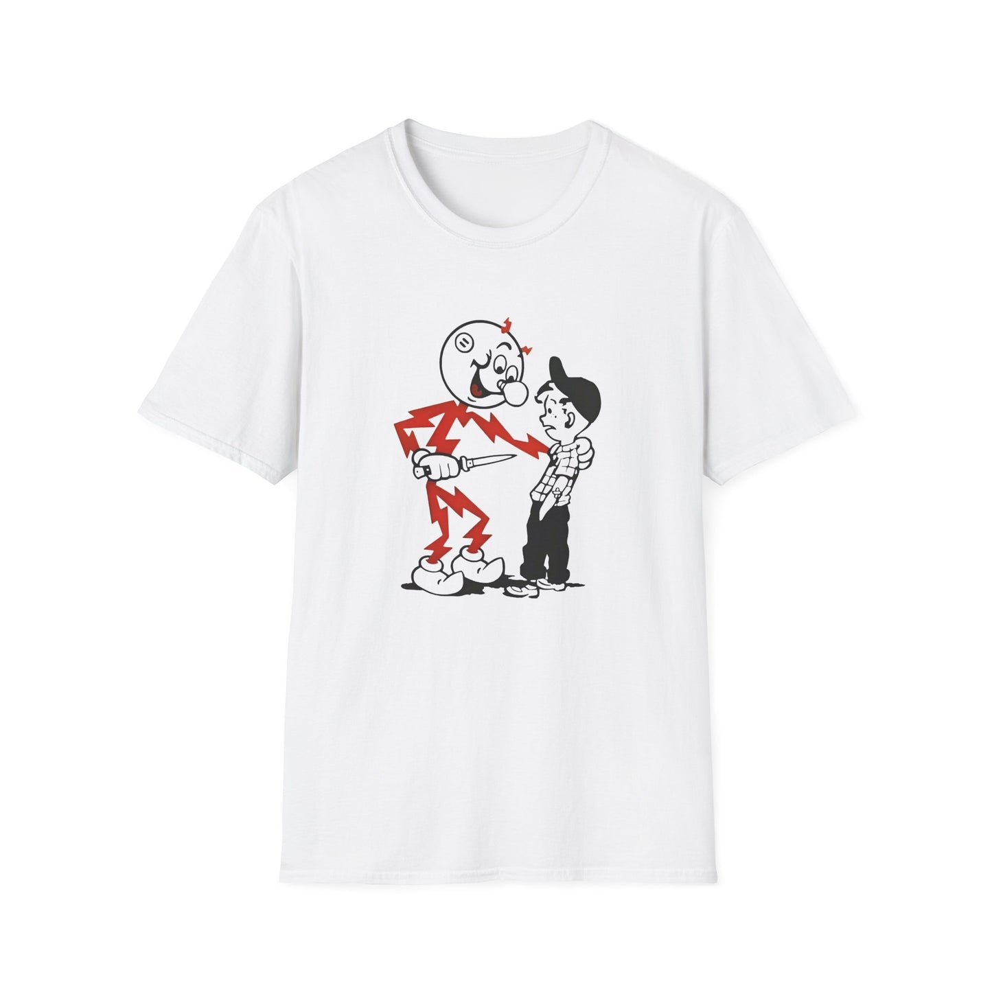 reddy kilowatt electricity will kill you vintage logo reproduction tshirt