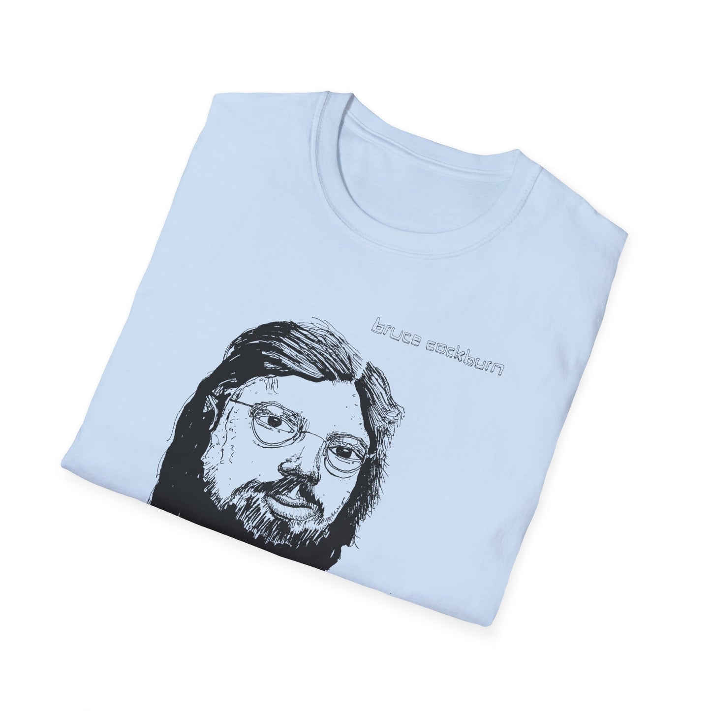 bruce cockburn original drawing tshirt