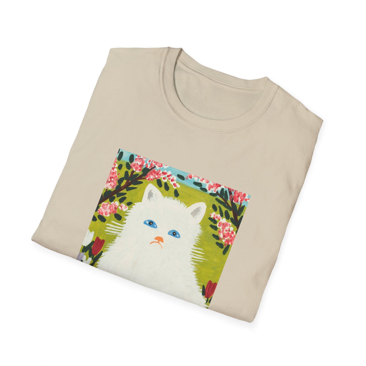 maud lewis canadian folk artist white cat tshirt