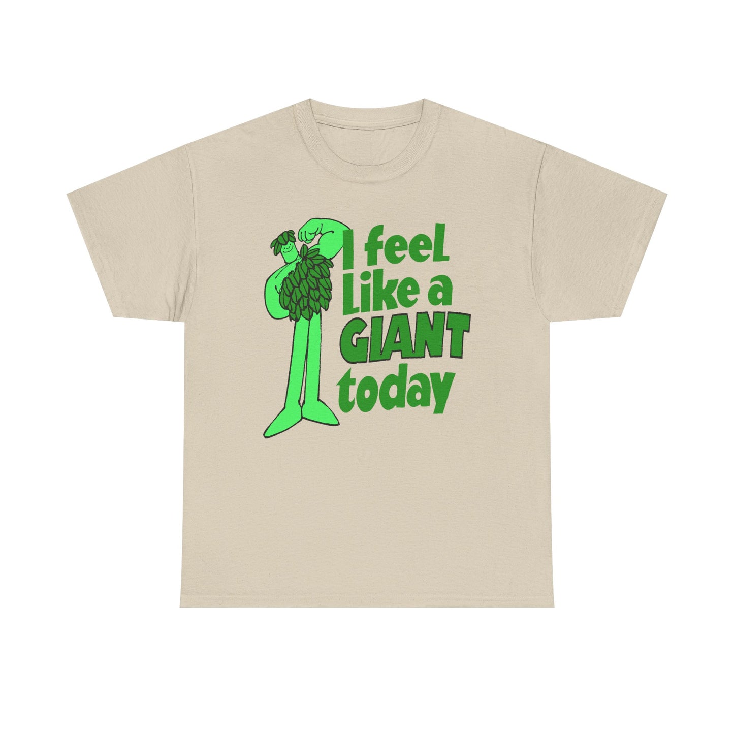 vintage green giant i feel like a giant today tshirt