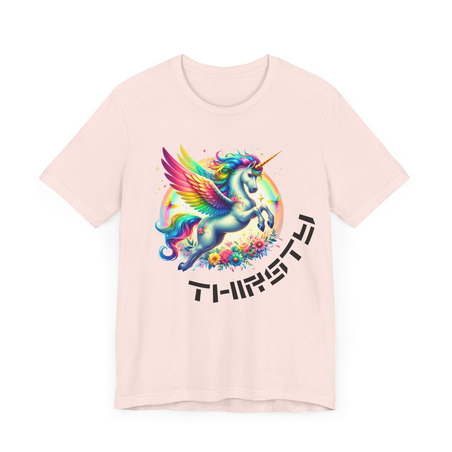 thirsty unicorn tshirt (technically alicorn)