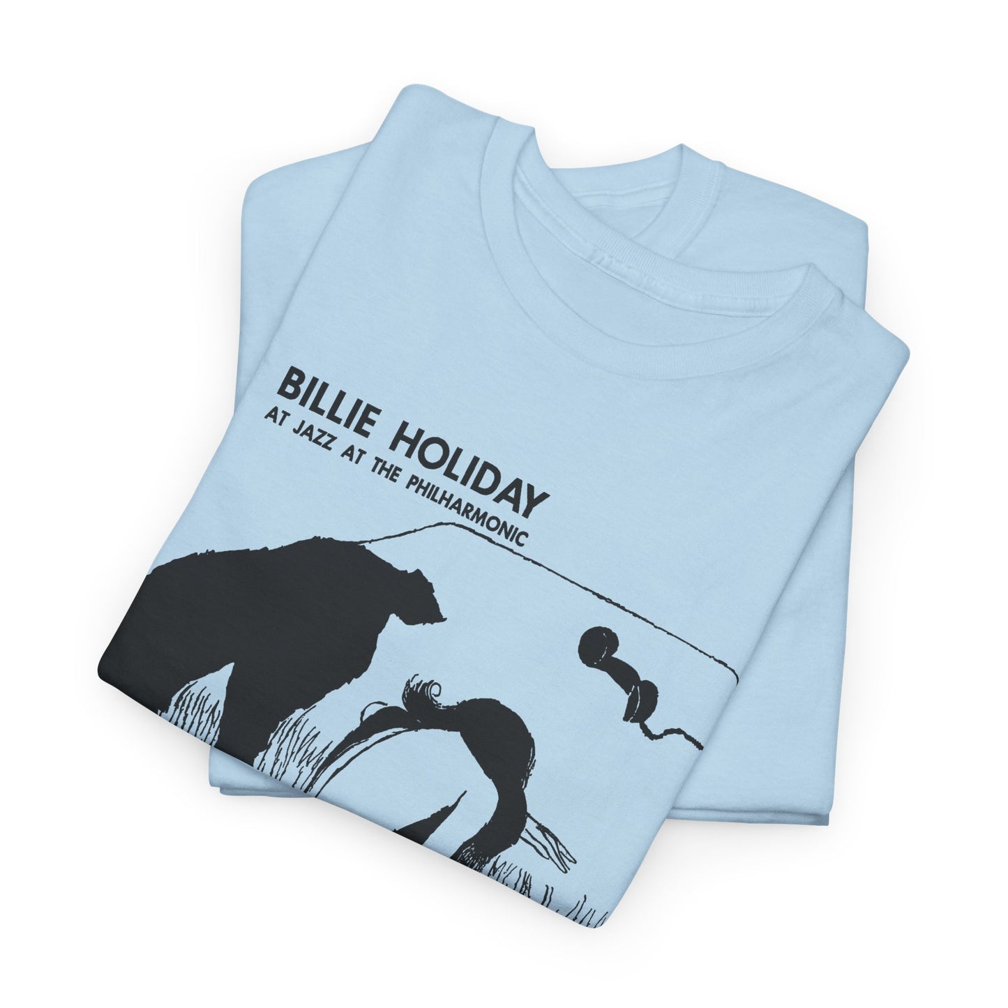 1954 billie holiday at jazz at the philharmonic slightly stretched graphic tshirt