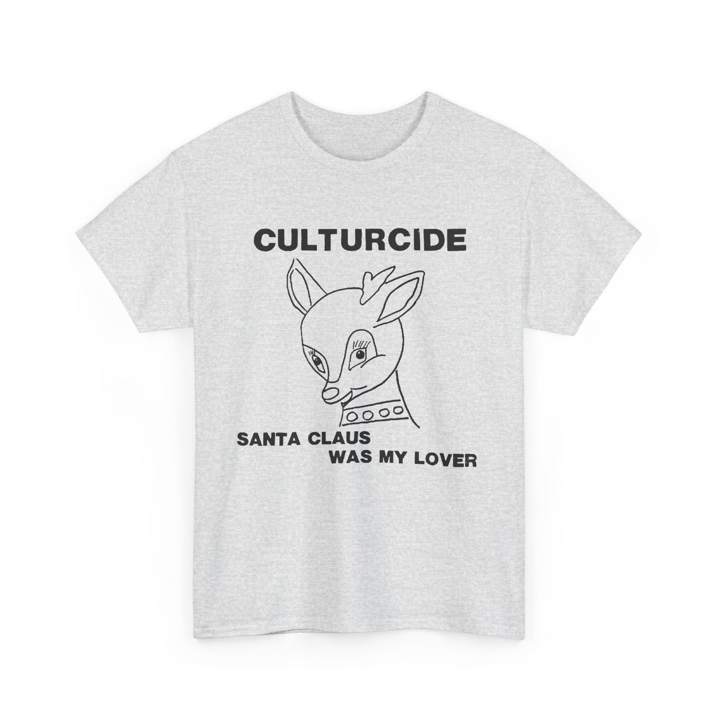 undated outsider music cultureside album santa claus was my lover reproduction tshirt