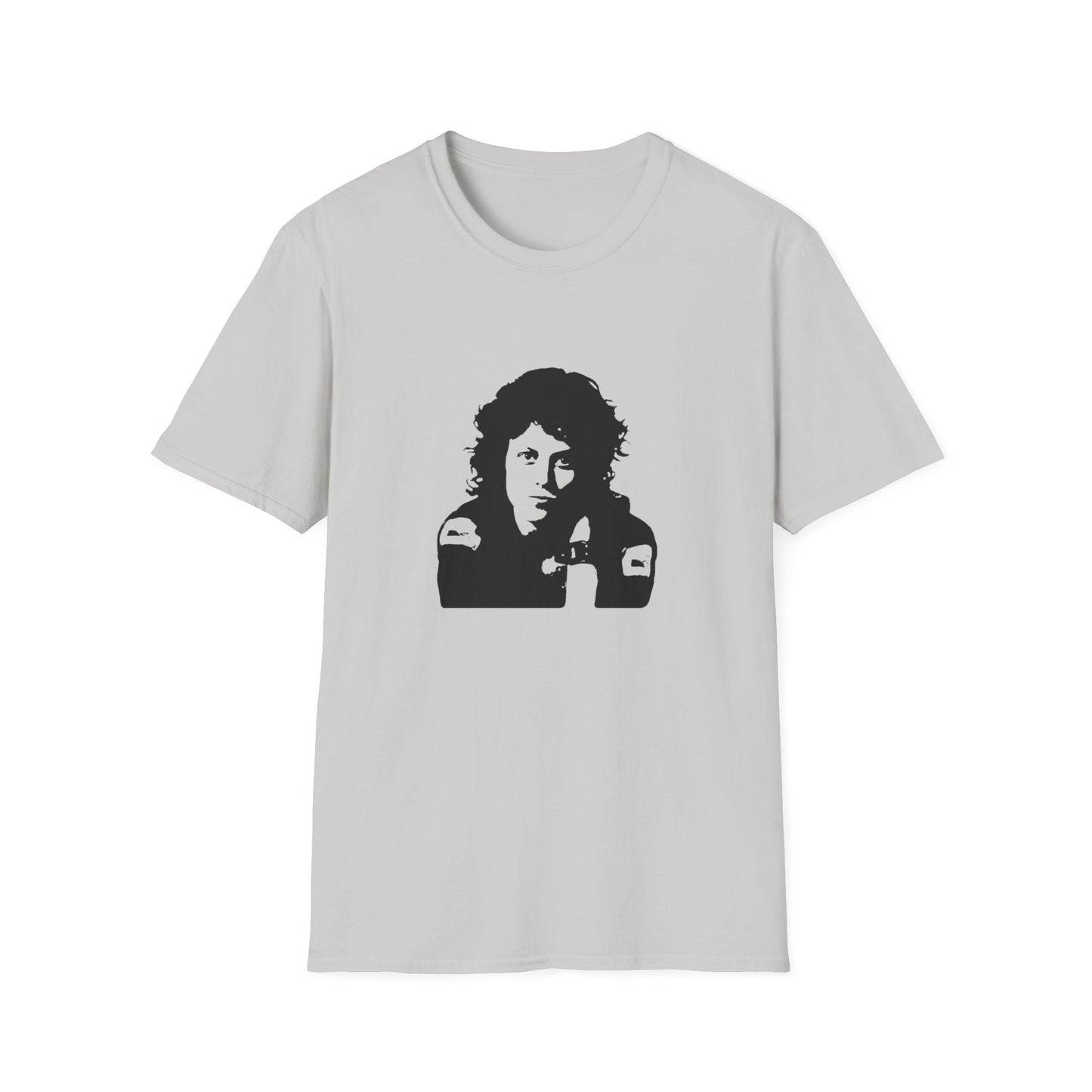 lieutenant ripley from alien 1979 stencil in black tshirt