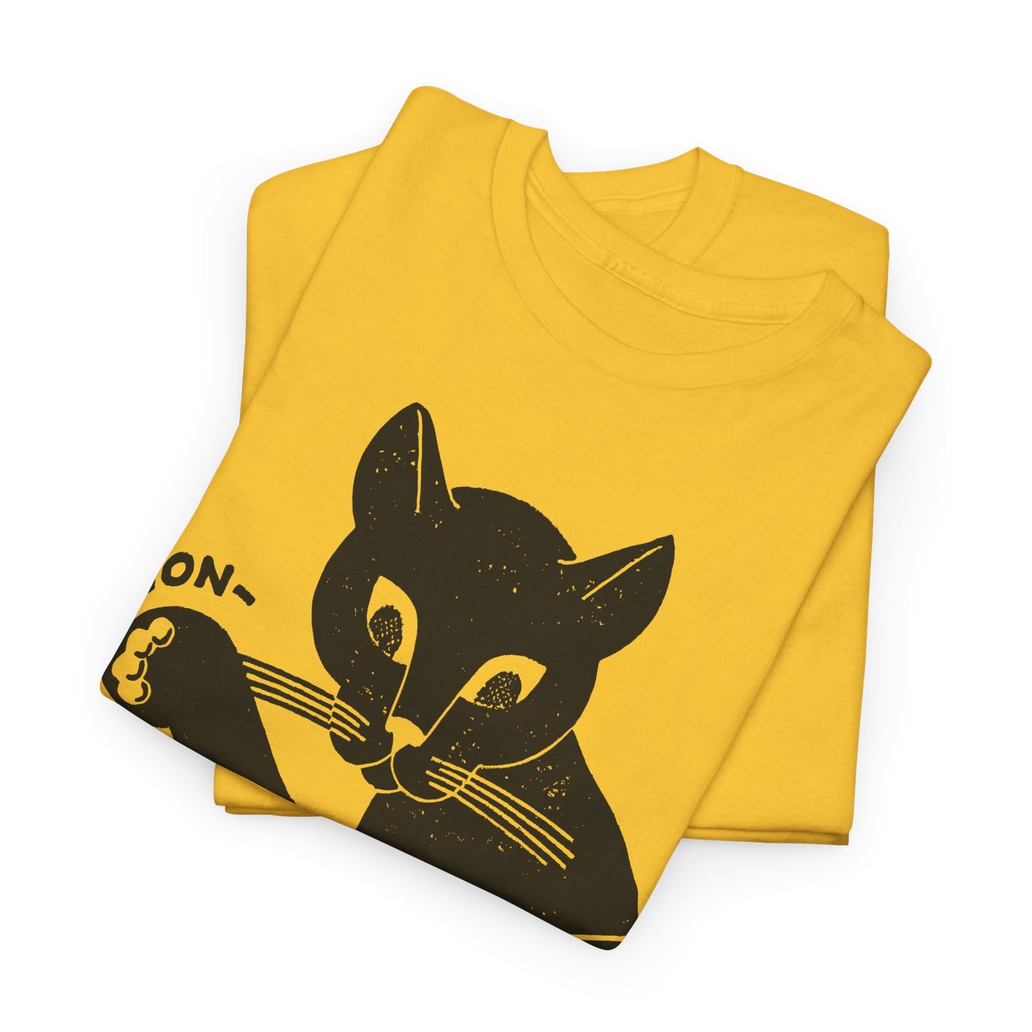 1940s cat's paw rubber heels and soles shoe company logo reproduction tshirt