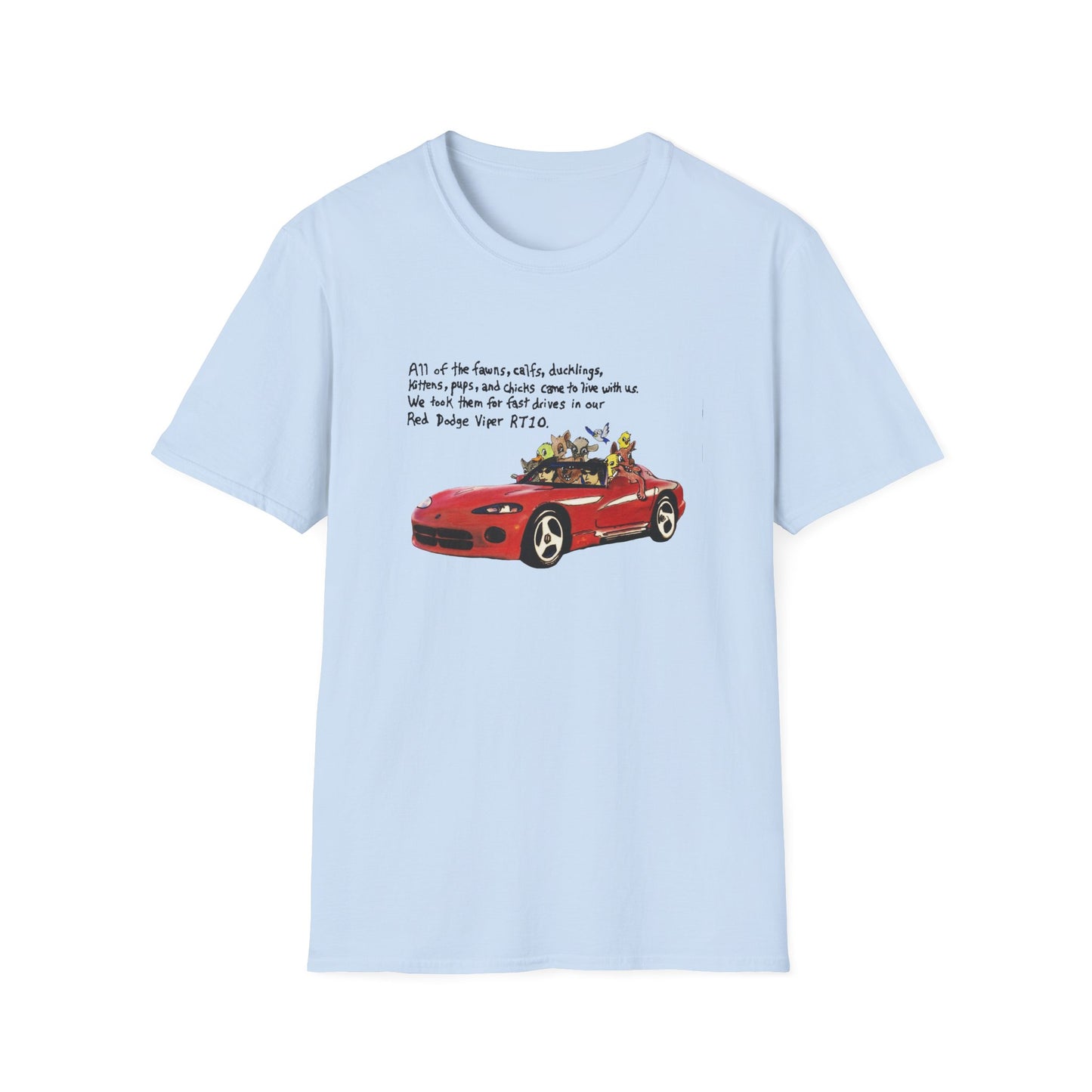 dodge viper rt10 original drawing tshirt