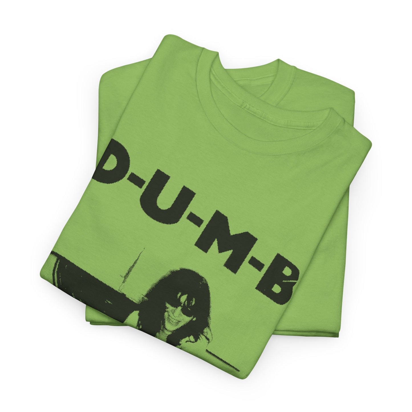 joey ramone D-U-M-B pinhead lyric photo tshirt