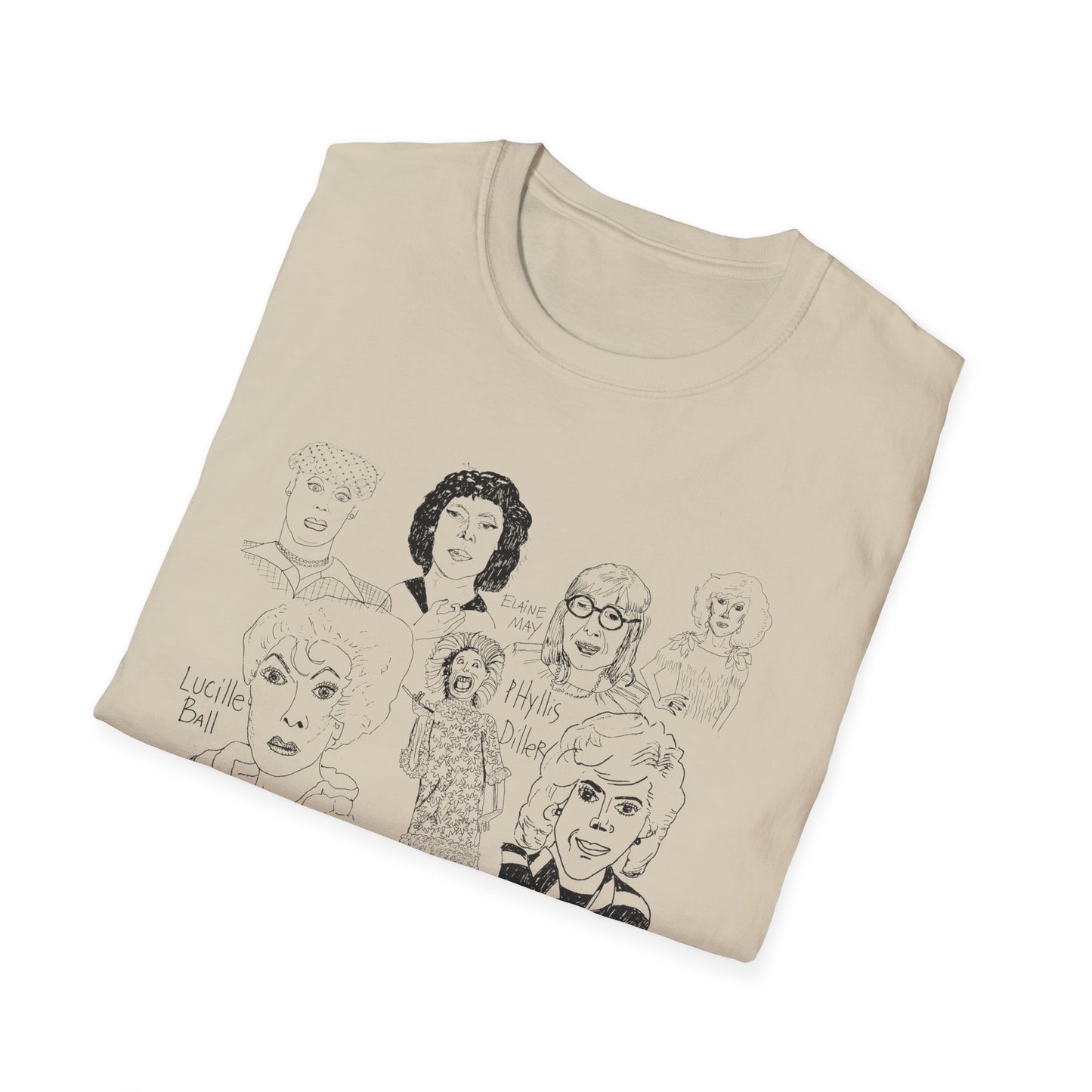 original drawing women of comedy collage tshirt
