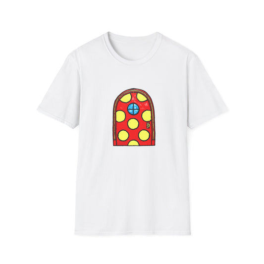 polka dot door original drawing tshirt