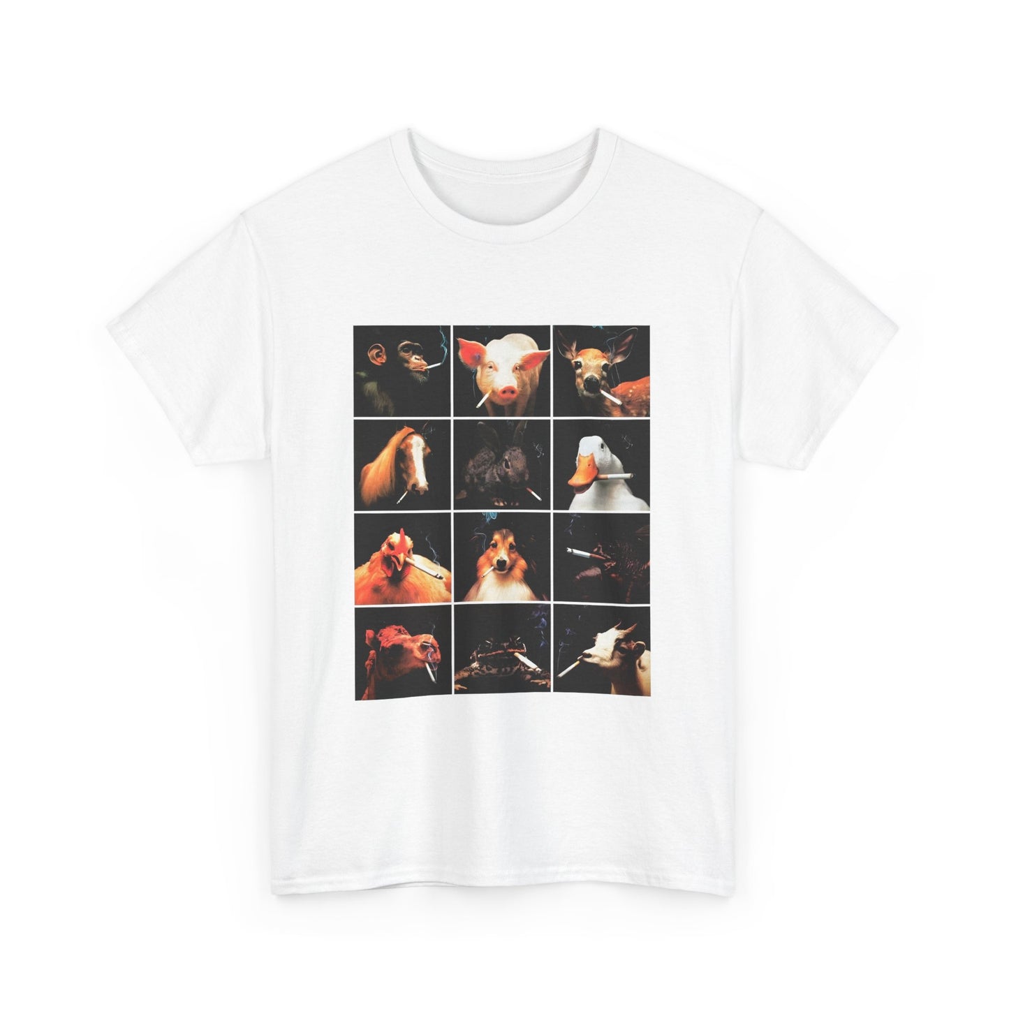 1990s anti smoking campaign poster it looks just as stupid when you do it no words reproduction tshirt