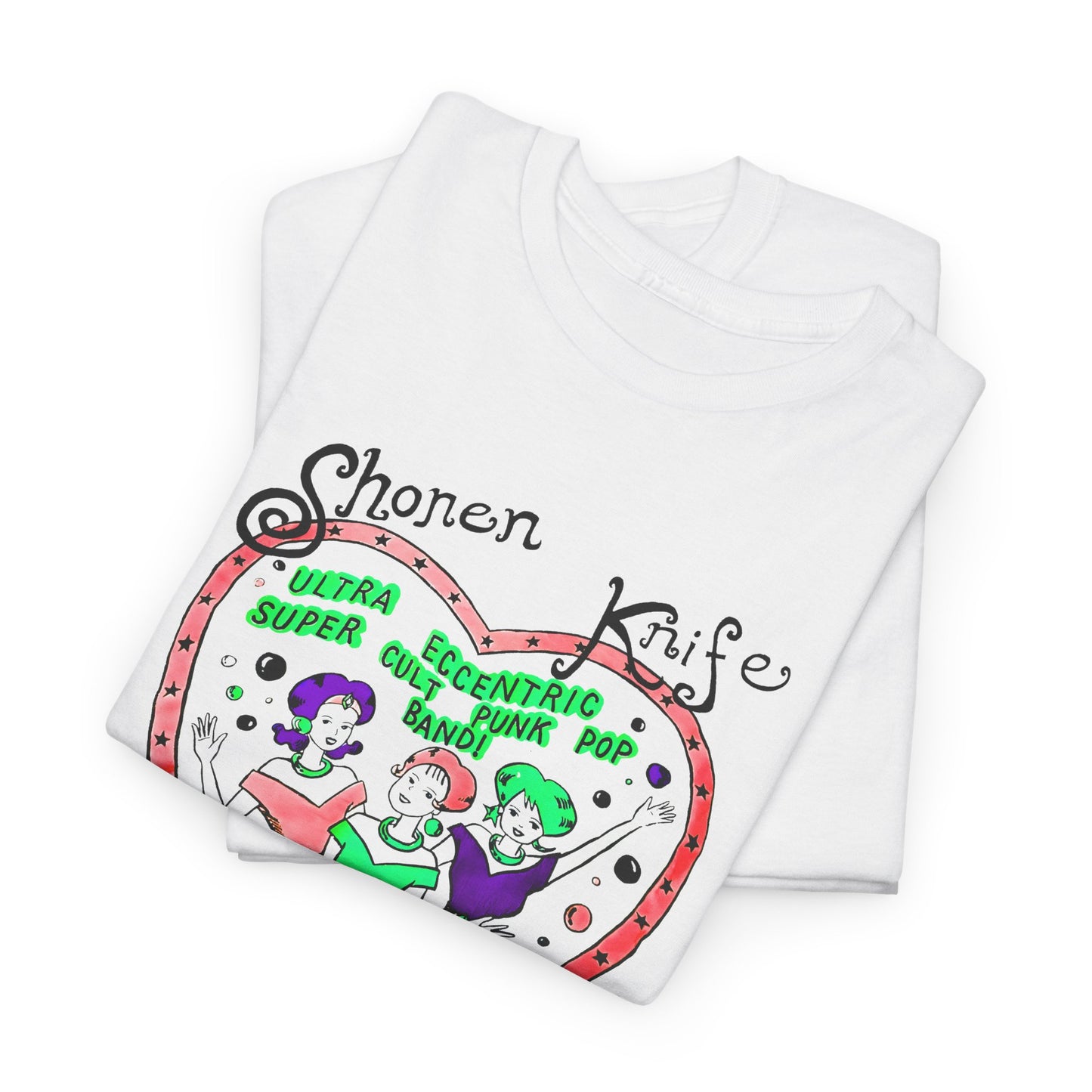 1990s vintage shonen knife reproduction edit tshirt