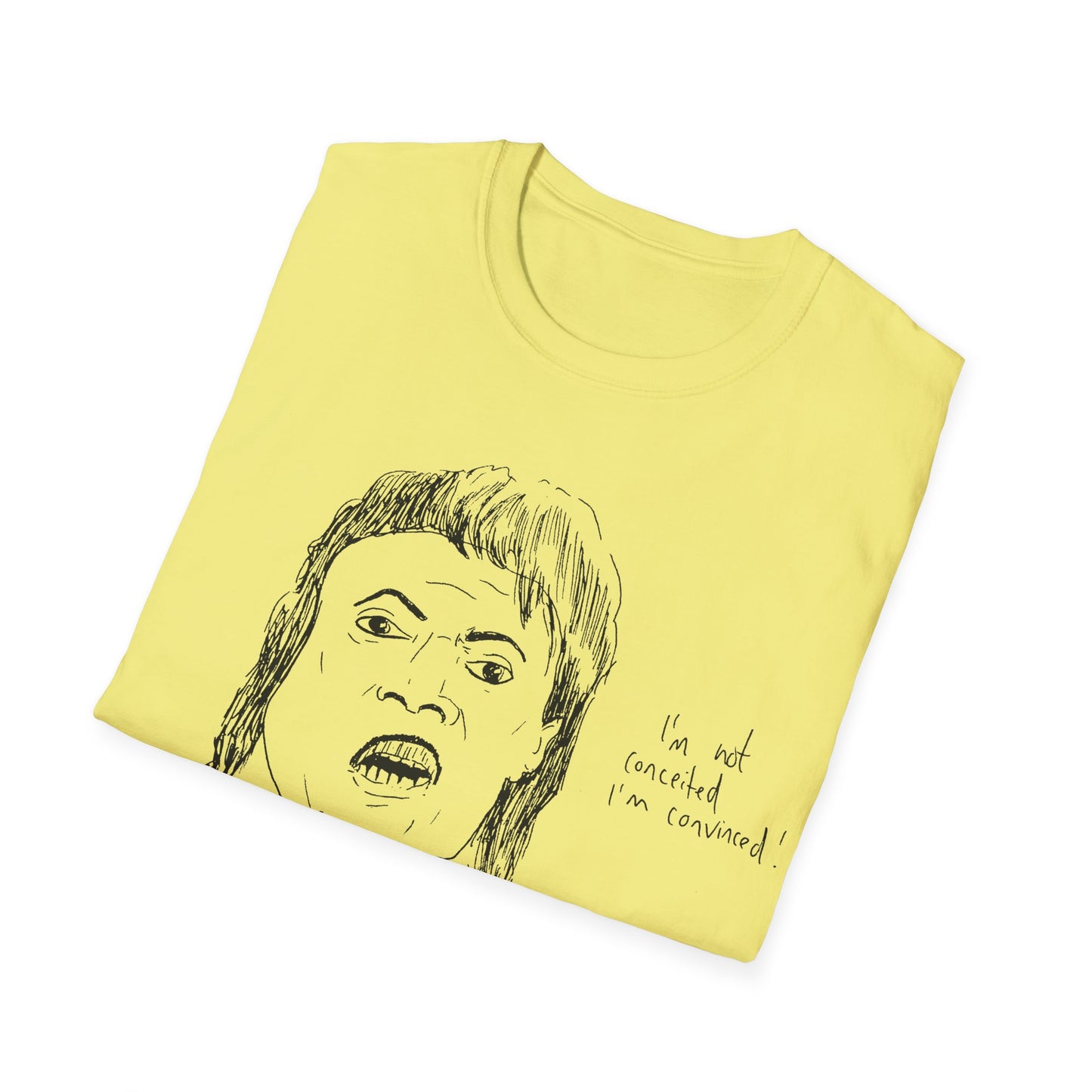 original drawing of little richard that time he was on arsenio hall in 1990 and said "i'm not conceited. i'm convinced!"