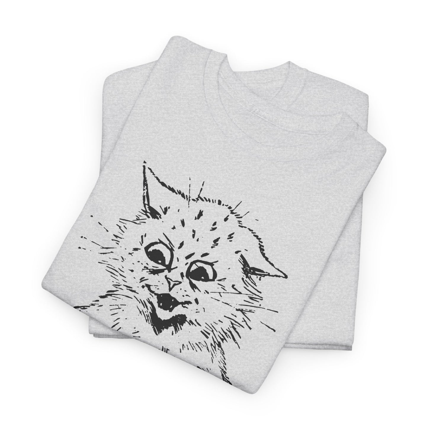louis wain cat sketch how do you like my mew-sic? tshirt