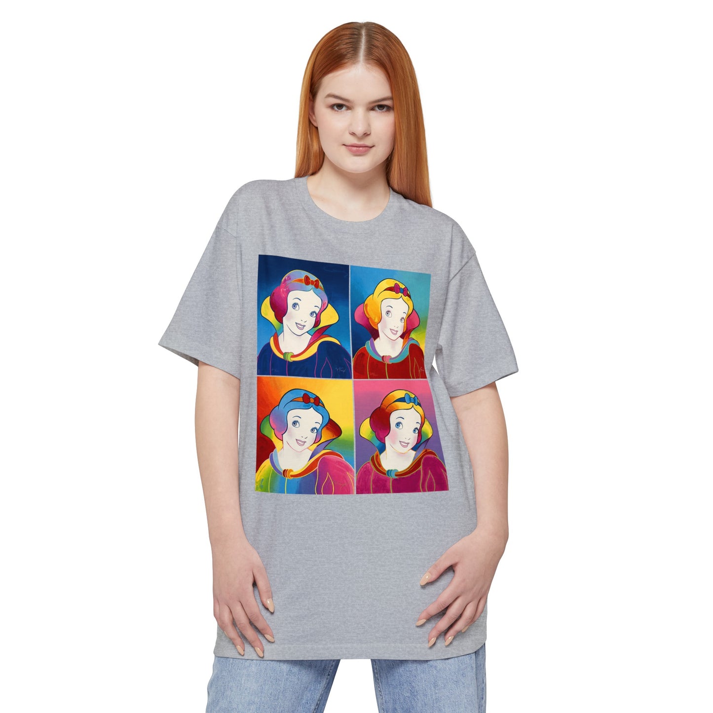 oversized 1996 psychedelic snow white pop culture art by peter max unisex tall beefy tshirt