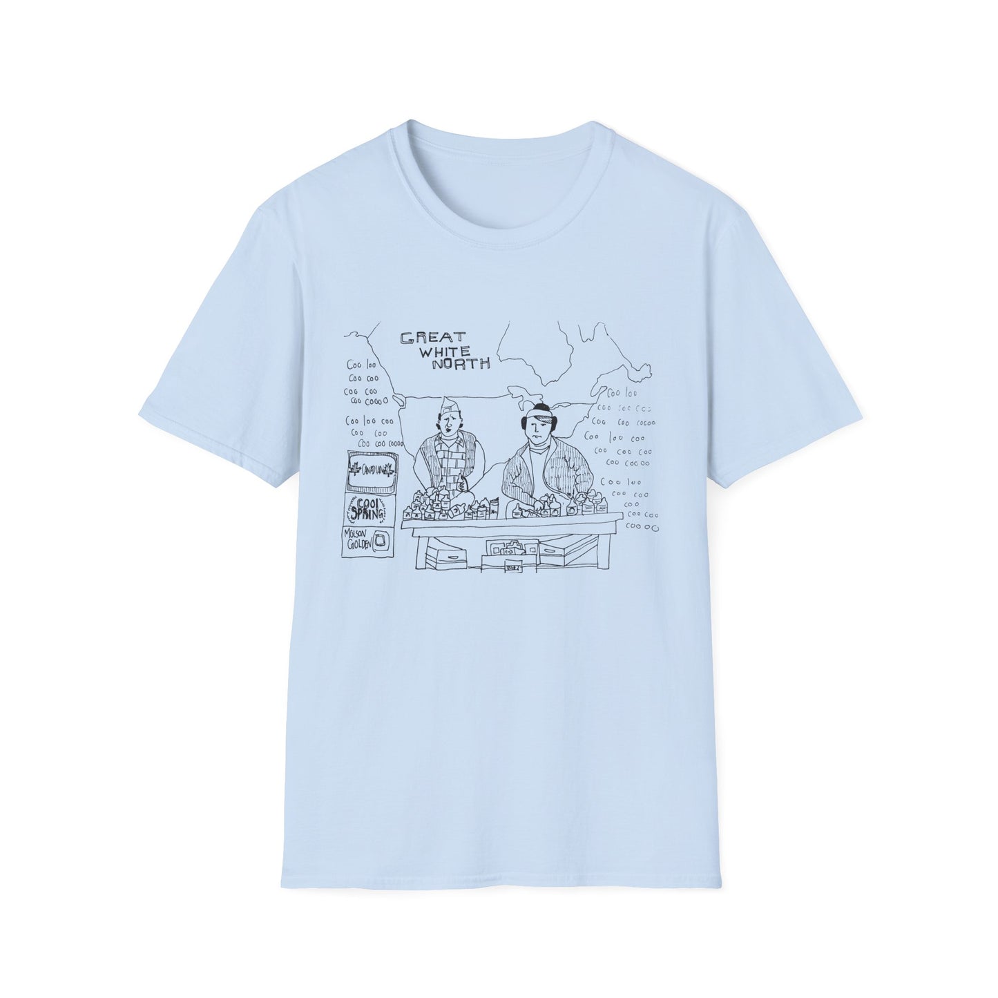 original drawing of bob and doug mckenzie tshirt