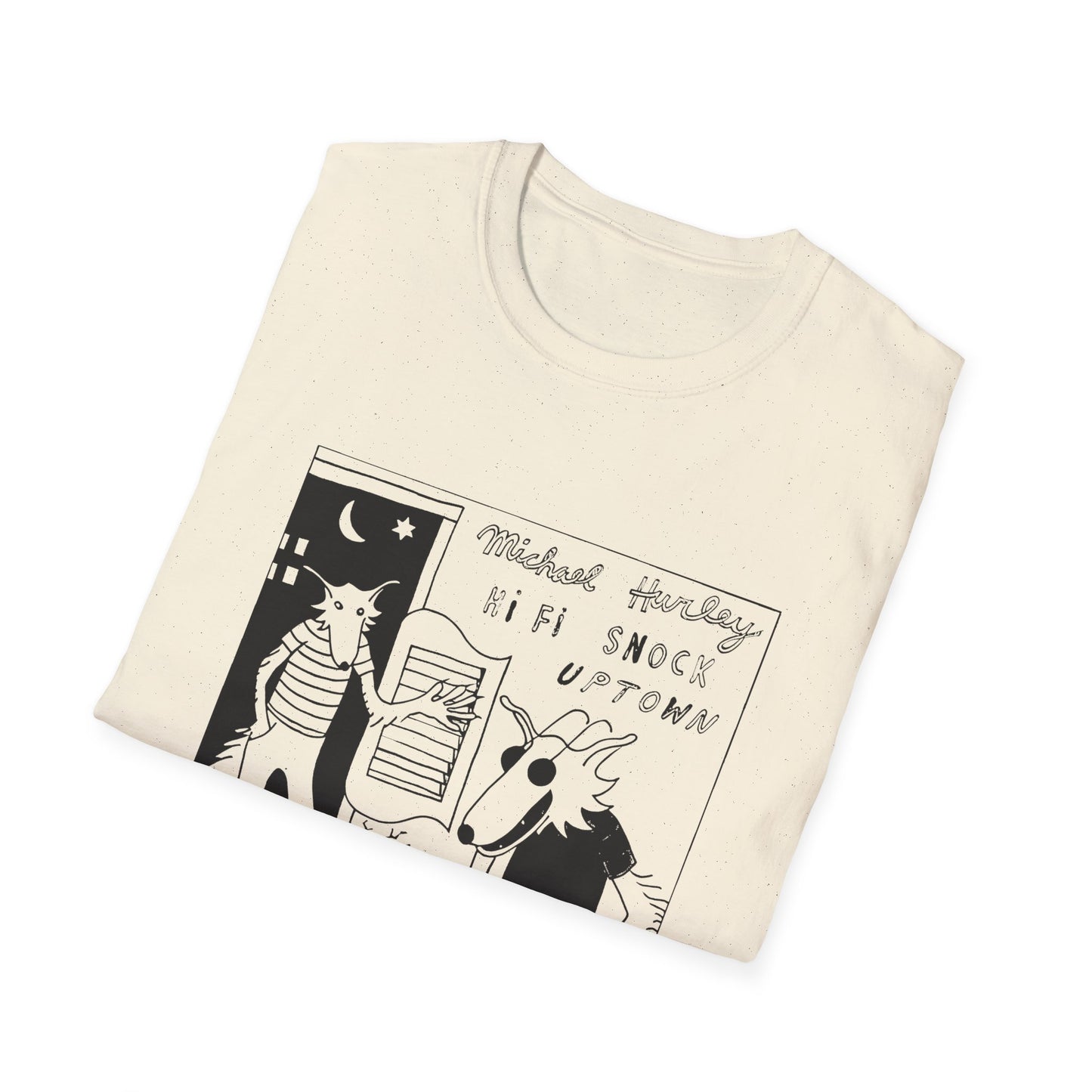 michael hurley 1972 hi fi snock uptown album in stencil tshirt