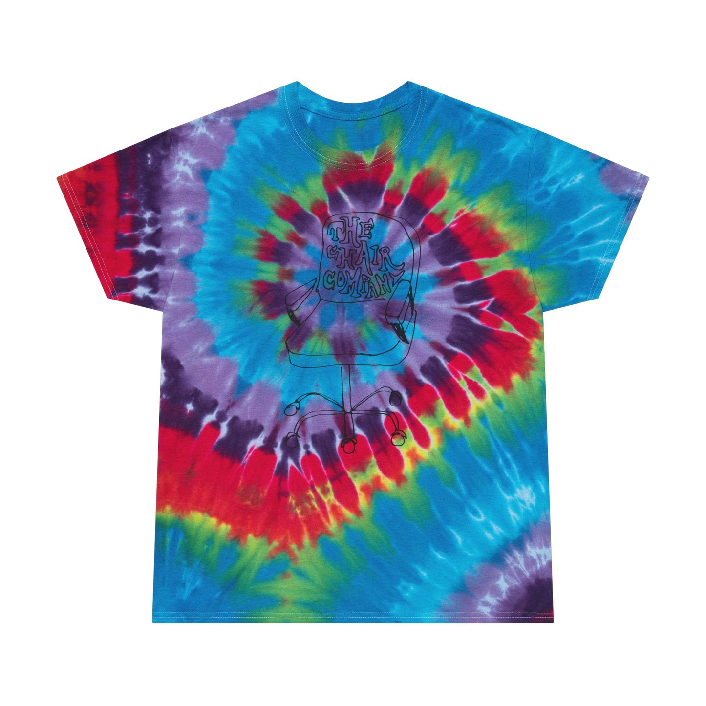 chair company sketch tie dye tshirt