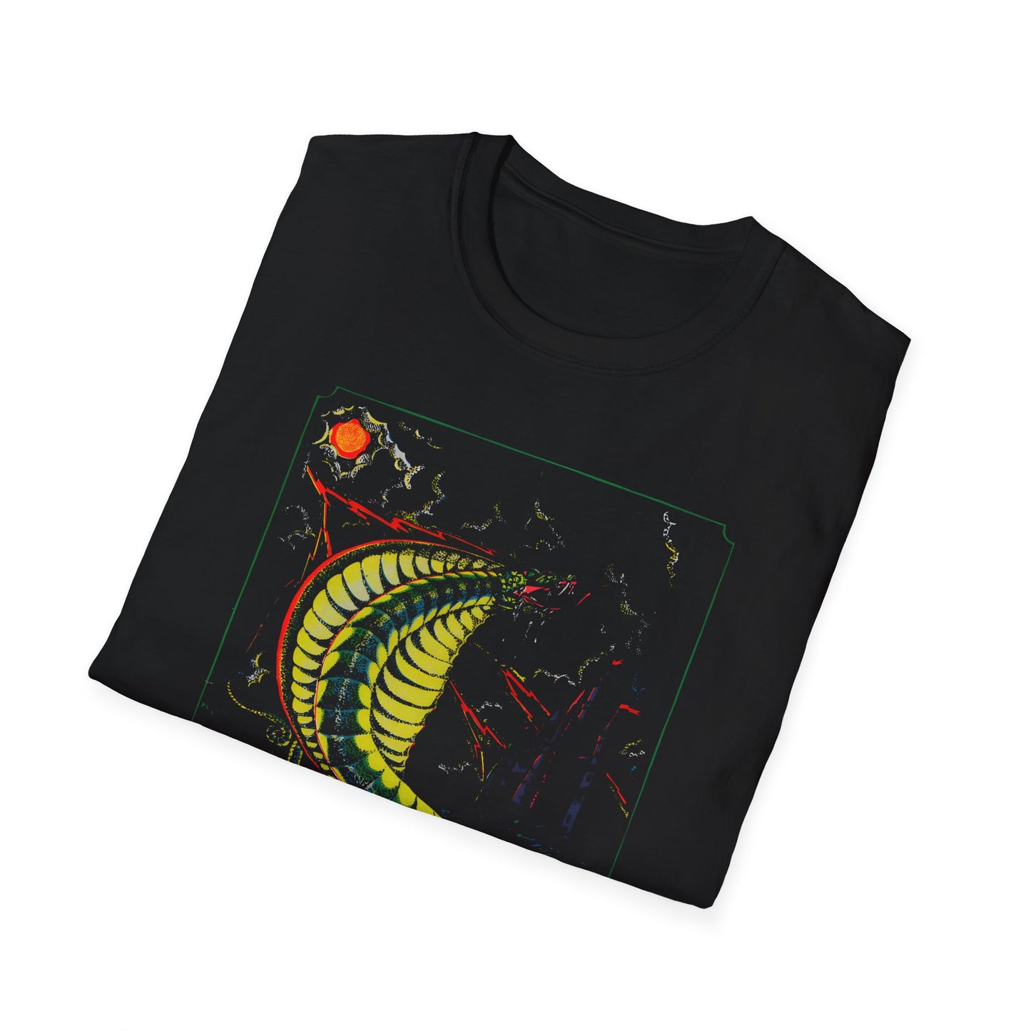 1974 king cobra psychedelic black light poster tshirt