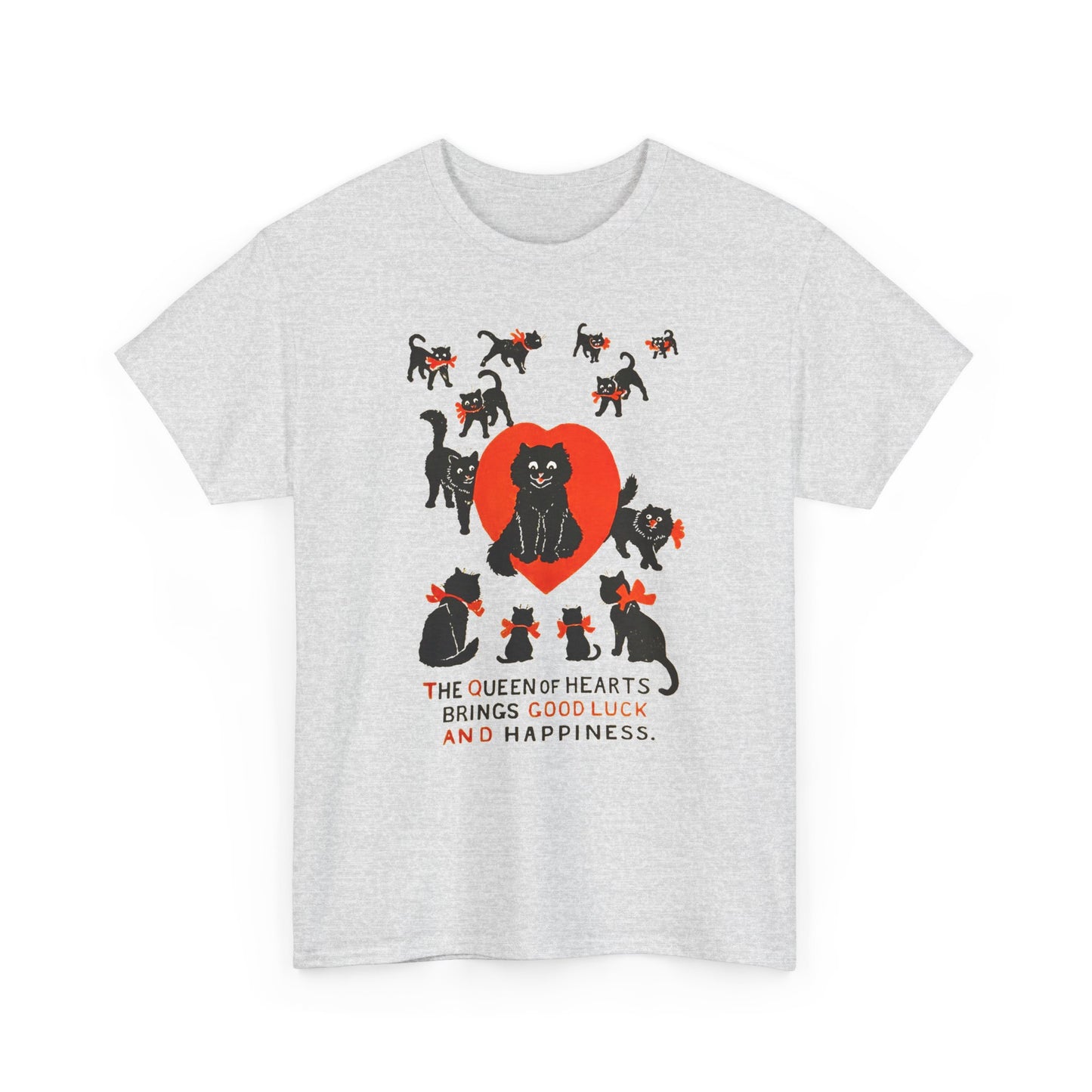 louis wain cat painting the queen of hearts bring good luck and happiness tshirt